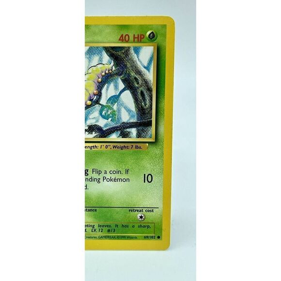 Weedle 69/102 Base‎ Set Non Holo Vintage 1999 Pokemon TCG WOTC LP - Picture 3 of 6